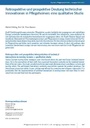 Retrospektive und prospektive Deutung technischer Innovationen in Pflegeheimen: eine qualitative Studie